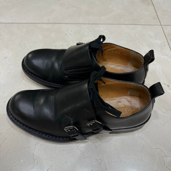 $1195 Value Black Valentino Garavani Double Monk Strap Shoes - Picture 4 of 11